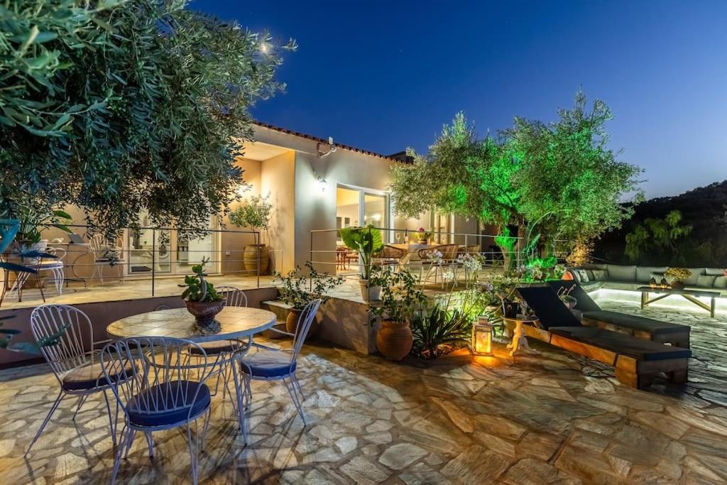 Skopelos Blue Heaven Pool Villa In Olive Grove Экстерьер фото