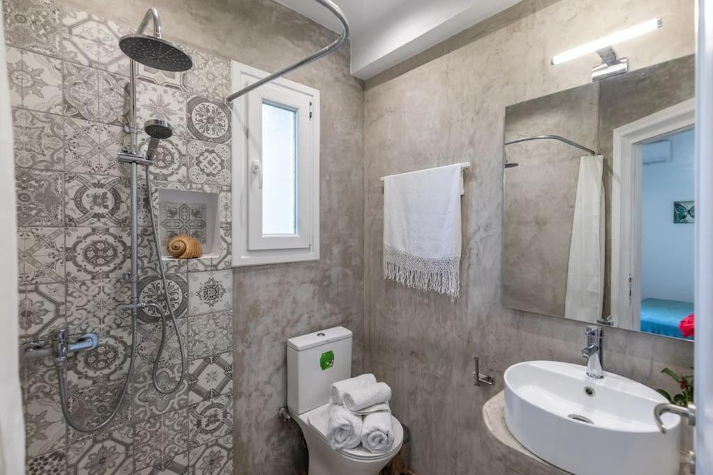 Skopelos Blue Heaven Pool Villa In Olive Grove Экстерьер фото